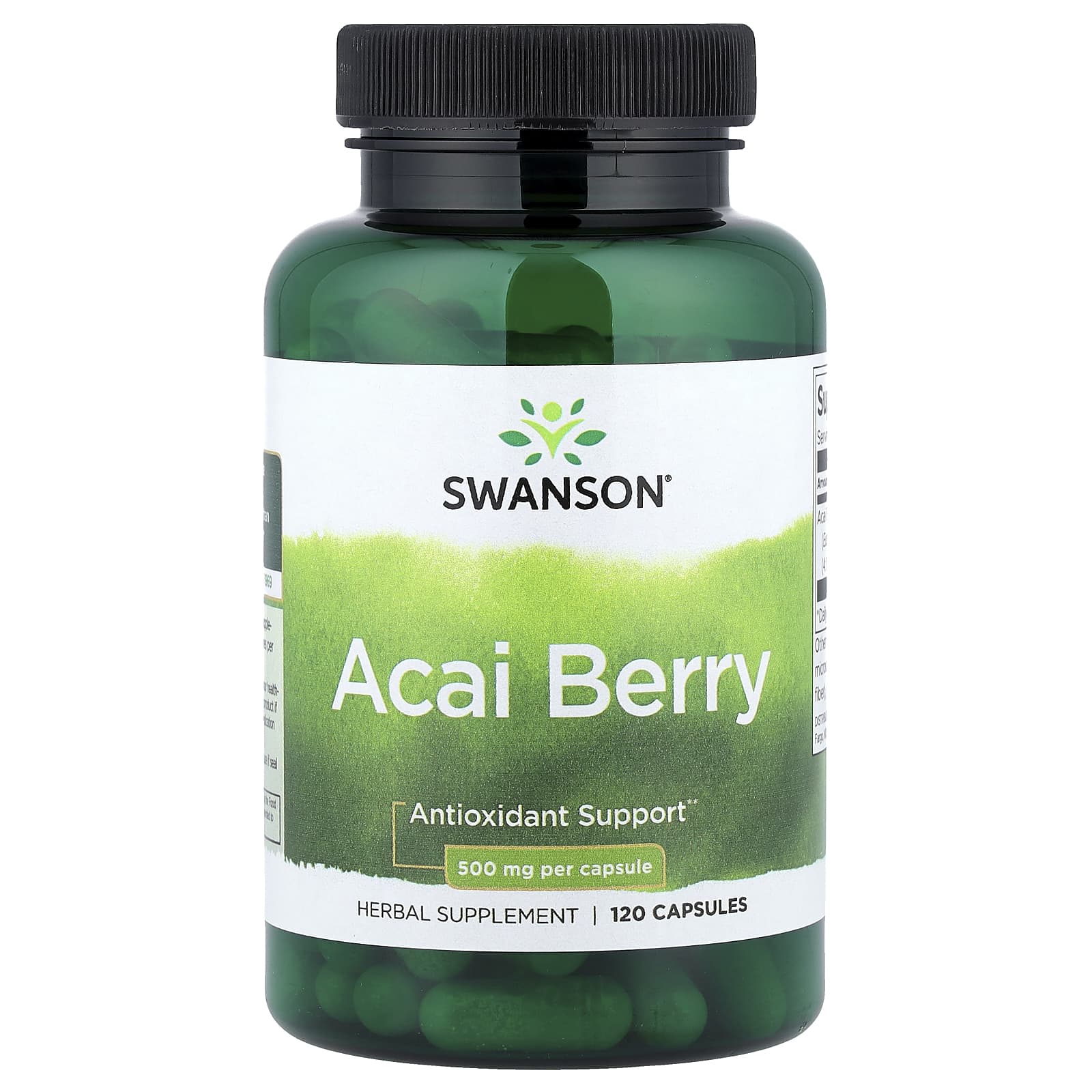 Swanson, Acai Berry, 500 mg, 120 Capsules