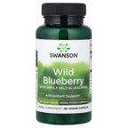 Swanson, Wild Blueberry with Whole Wild Blueberries, 250 mg, 90 Veggie Capsules