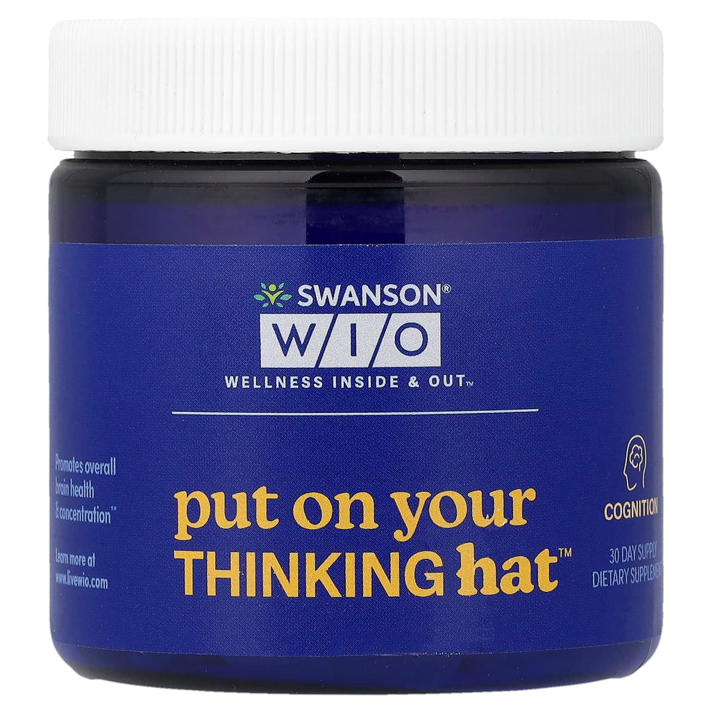 Swanson WIO, Put On Your Thinking Hat™, 30 Vegan Capsules