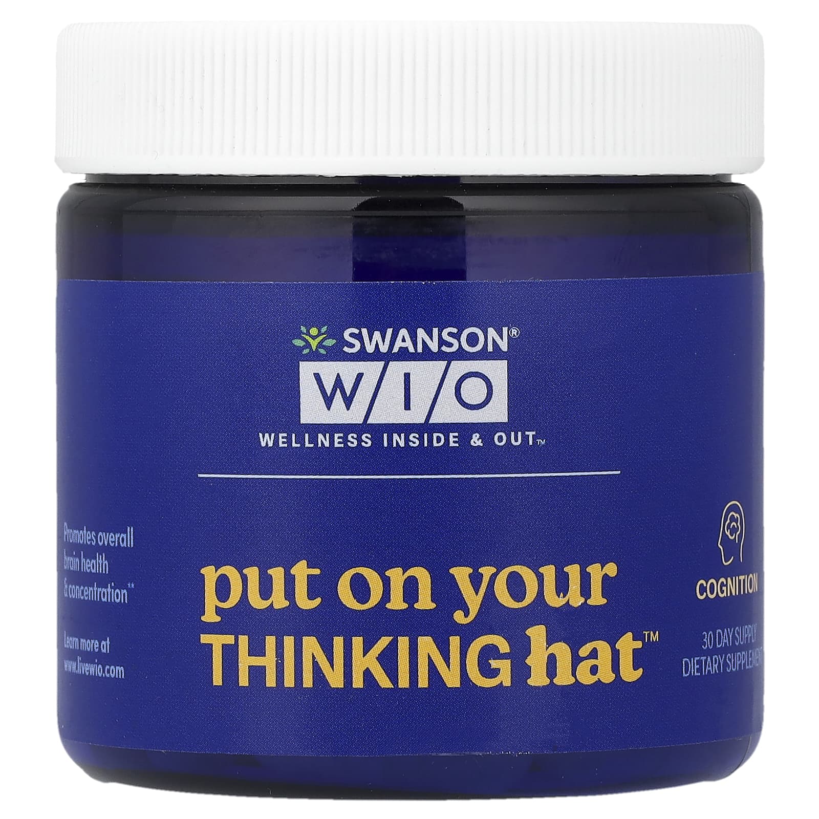 Swanson WIO, Put On Your Thinking Hat™, 30 Vegan Capsules