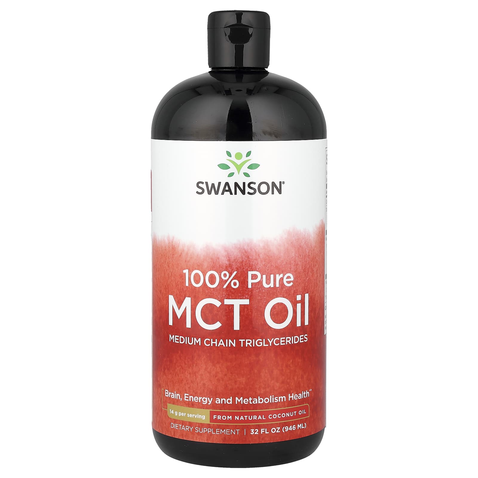 Swanson, 100% Pure MCT Oil, 14 g, 32 fl oz (946 ml)
