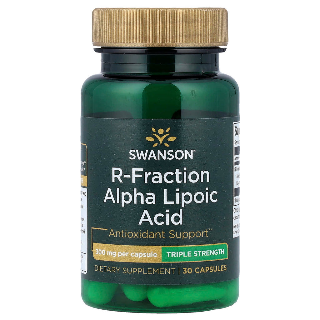Swanson, R-Fraction Alpha Lipoic Acid, Triple Strength, 300 mg, 30 Capsules