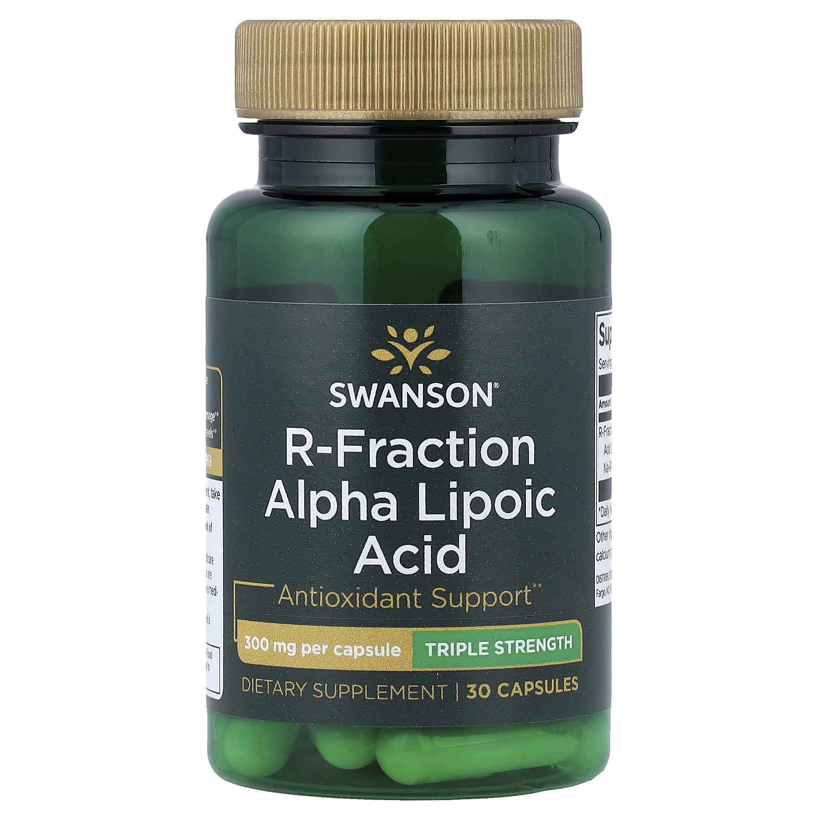 Swanson, R-Fraction Alpha Lipoic Acid, Triple Strength, 300 mg, 30 Capsules