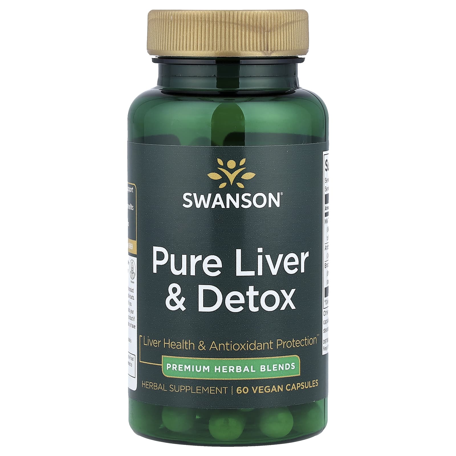 Swanson, Pure Liver & Detox, 60 Vegan Capsules