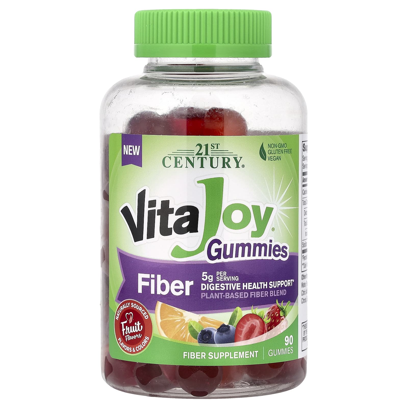 21st Century, VitaJoy® Gummies, Fiber, Fruit, 90 Gummies