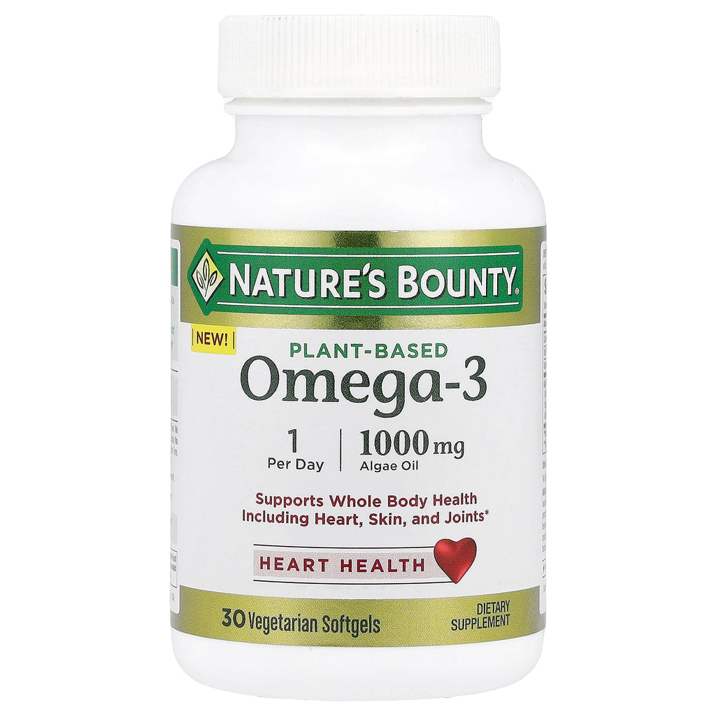 Nature's Bounty, Plant-Based Omega-3, 1,000 mg, 30 Vegetarian Softgels