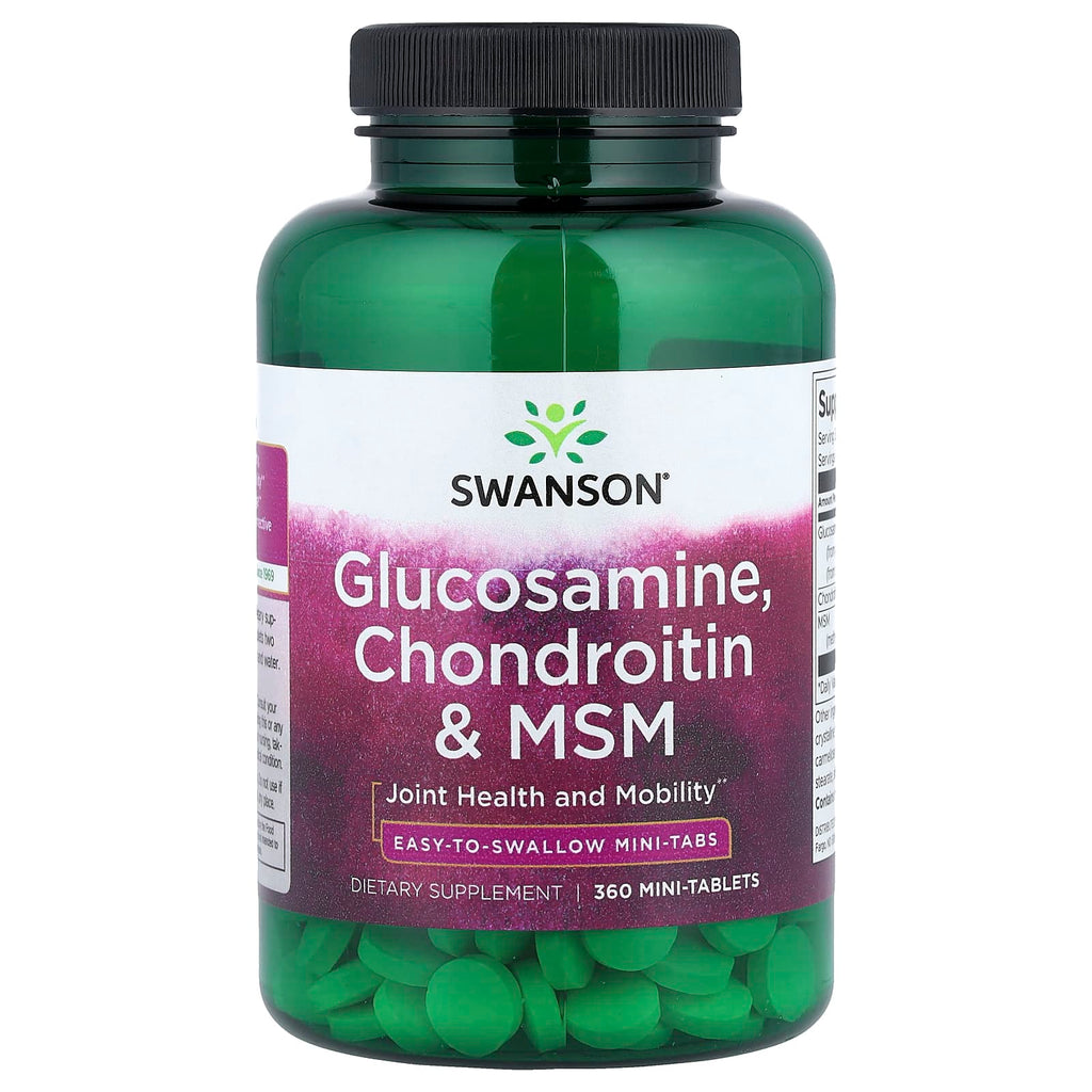 Swanson, Glucosamine, Chondroitin & MSM, 360 Mini Tablets