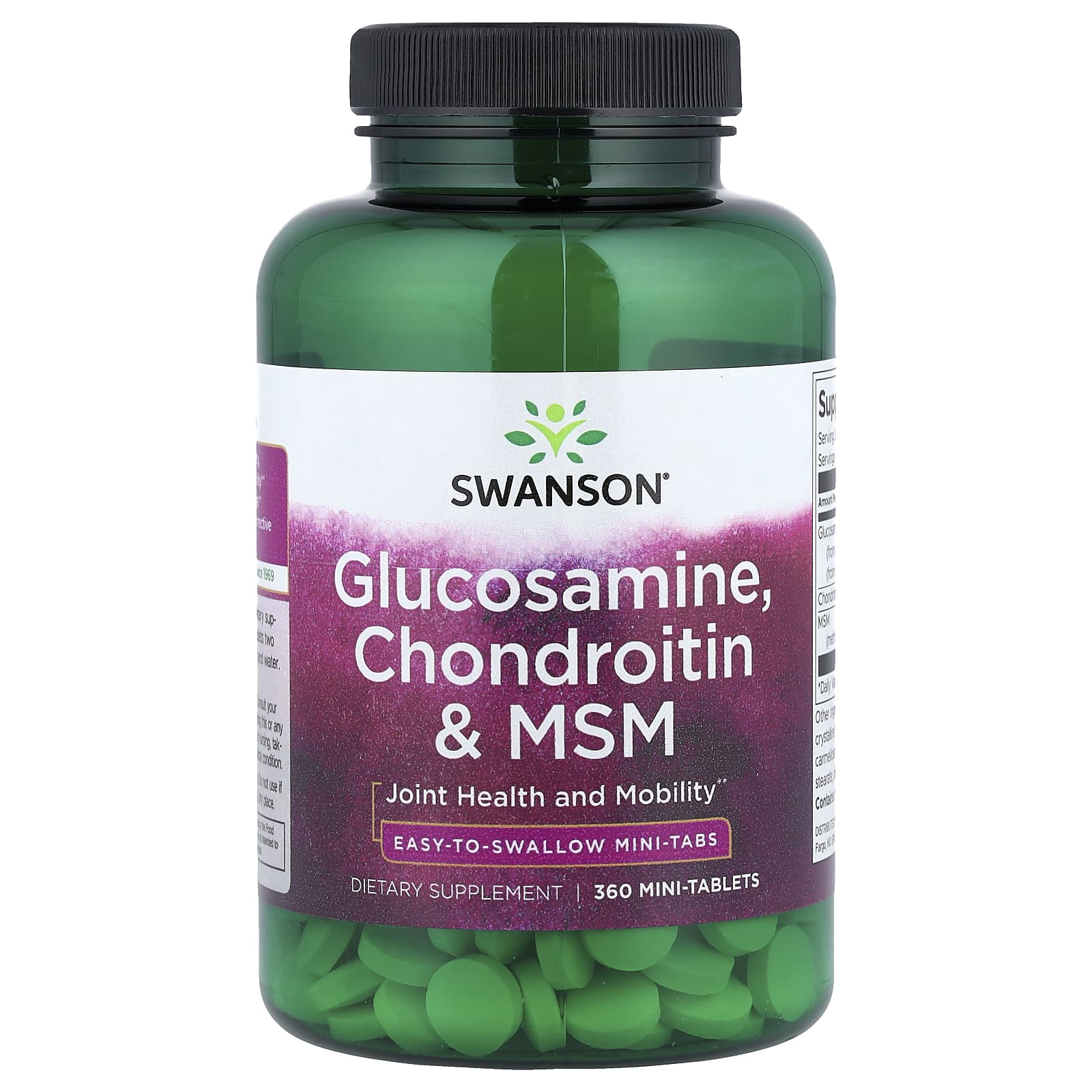Swanson, Glucosamine, Chondroitin & MSM, 360 Mini Tablets