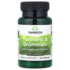 Swanson, Turmeric & Bromelain, 60 Capsules