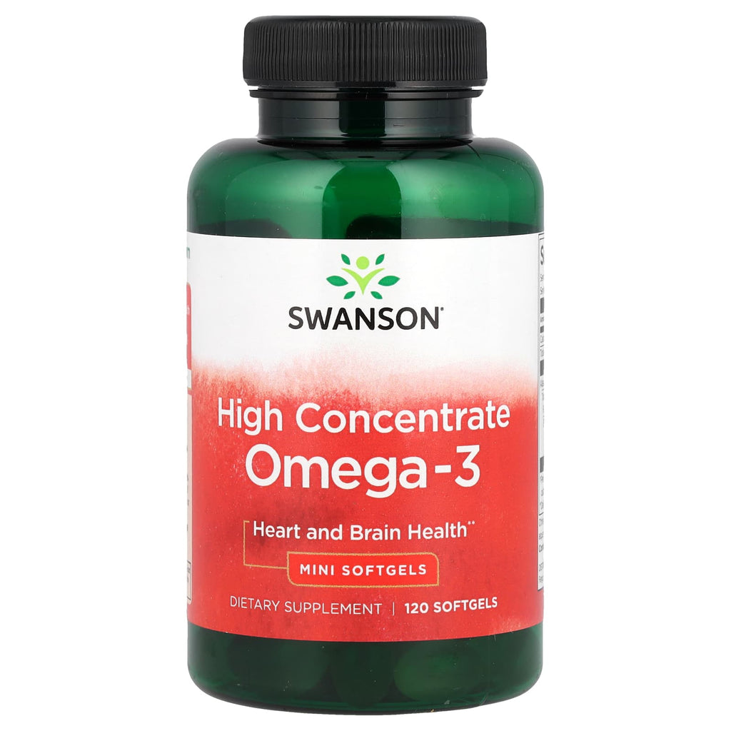 Swanson, Omega-3, High Concentrate , 120 Mini Softgels