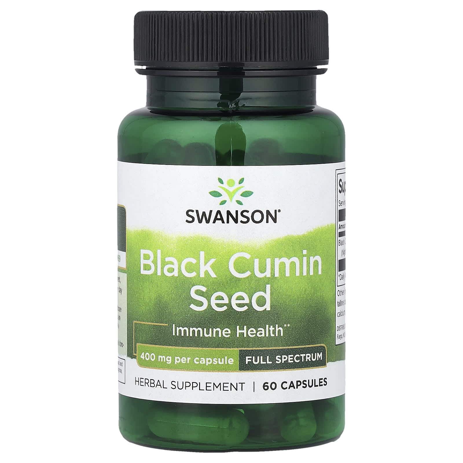 Swanson, Black Cumin Seed, Full Spectrum, 400 mg, 60 Capsules