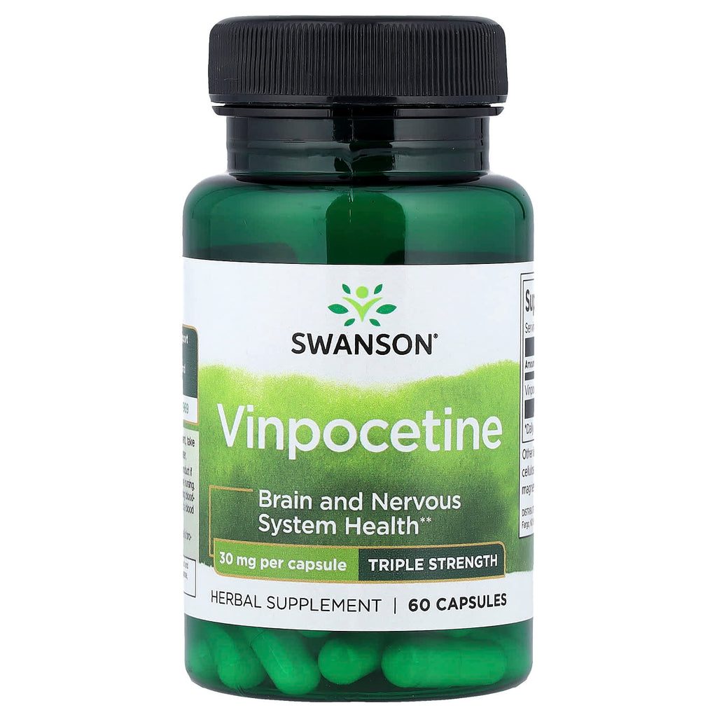Swanson, Vinpocetine, Triple Strength, 30 mg, 60 Capsules