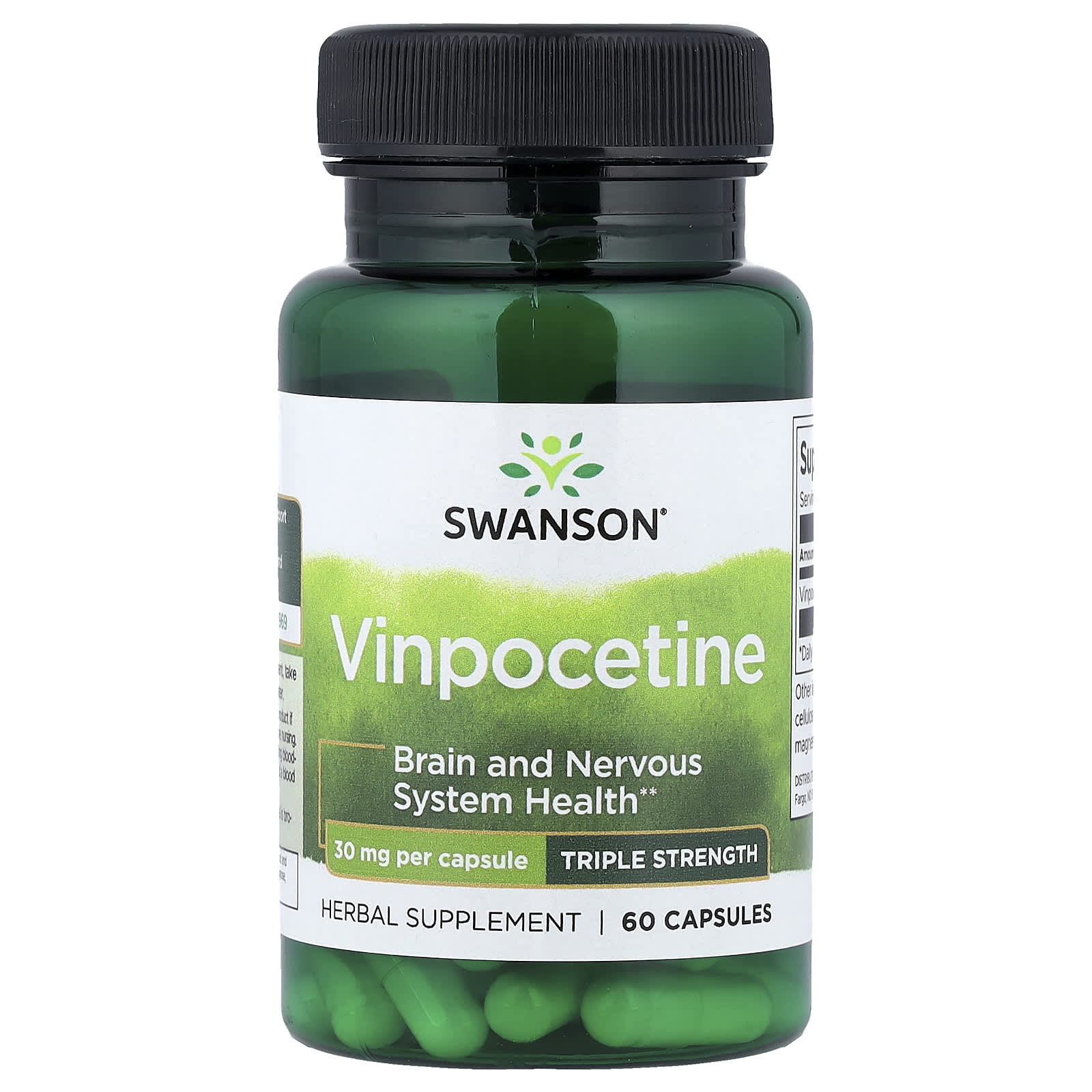 Swanson, Vinpocetine, Triple Strength, 30 mg, 60 Capsules