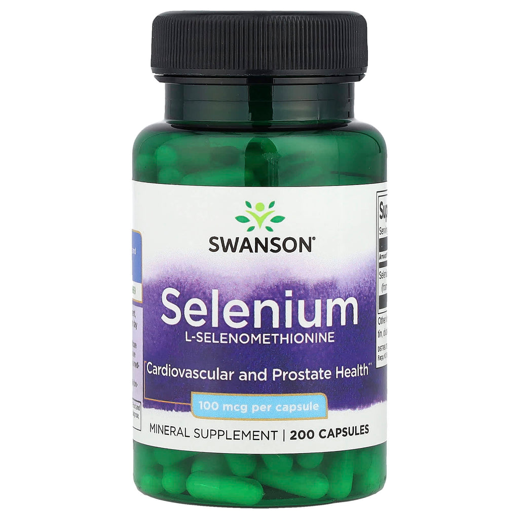 Swanson, Selenium, 100 mcg, 200 Capsules