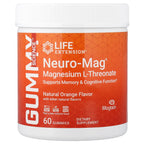 Life Extension, Neuro-Mag®, Magnesium L-Threonate, Natural Orange, 60 Gummies