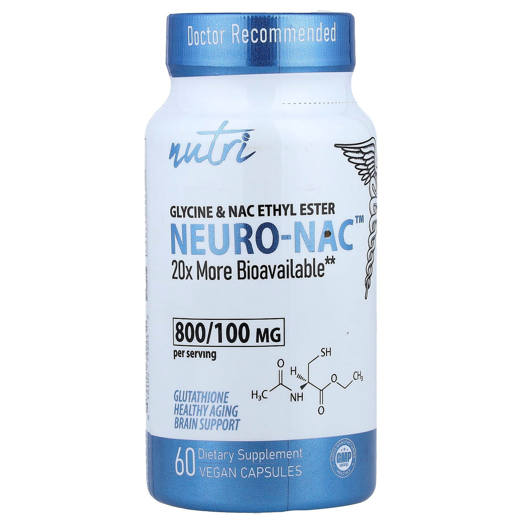 Nutri, NEURO-NAC™, Glycine & NAC Ethyl Ester, 60 Vegan Capsules