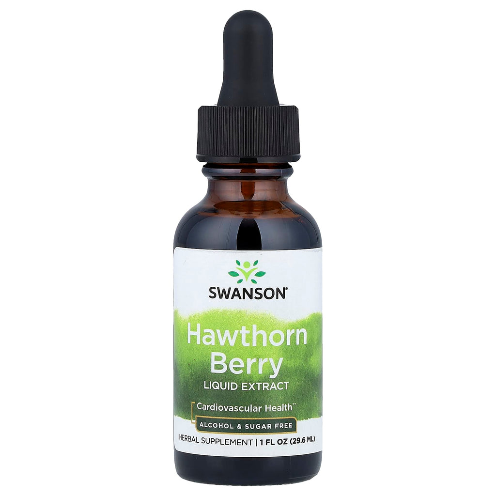 Swanson, Hawthorn Berry Liquid Extract, Alcohol & Sugar Free, 1 fl oz (29.6 ml)