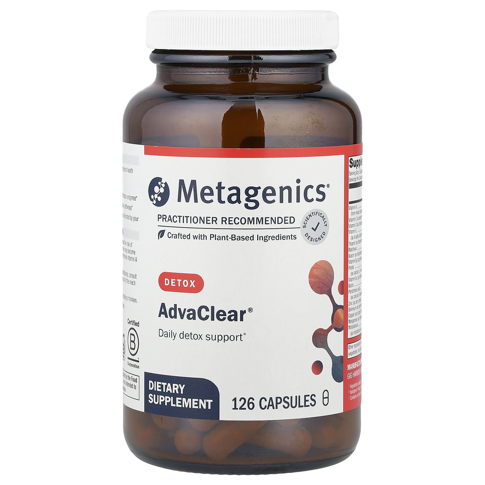 Metagenics, AdvaClear®, 126 Capsules