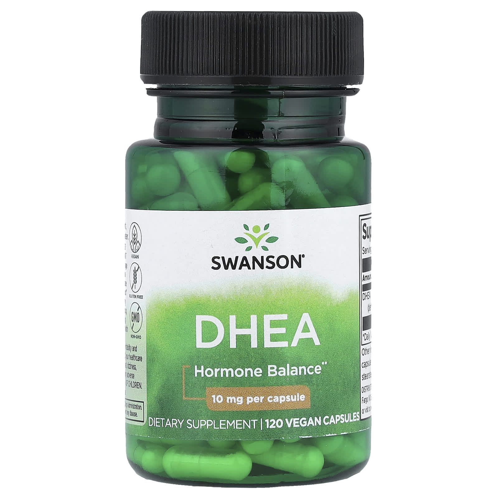 Swanson, DHEA, 10 mg, 120 Vegan Capsules