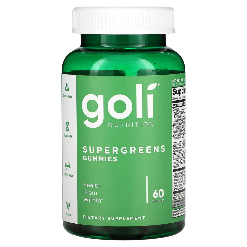 Goli Nutrition, Supergreens Gummies, 60 Gummies