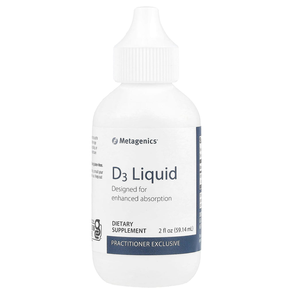 Metagenics, Vitamin D3 Liquid, 25 mcg (1,000 IU), 2 fl oz (59.14 ml)