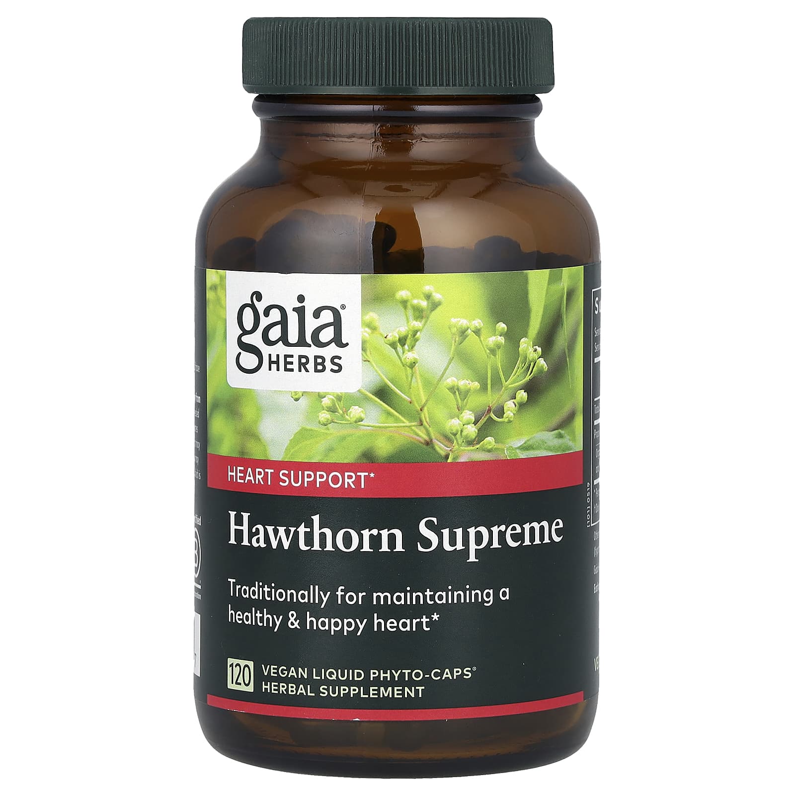 Gaia Herbs, Hawthorn Supreme, 120 Vegan Liquid Phyto-Caps (500 mg per Capsule)