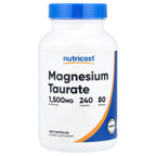 Nutricost, Magnesium Taurate, 240 Capsules (500 mg per Capsule)
