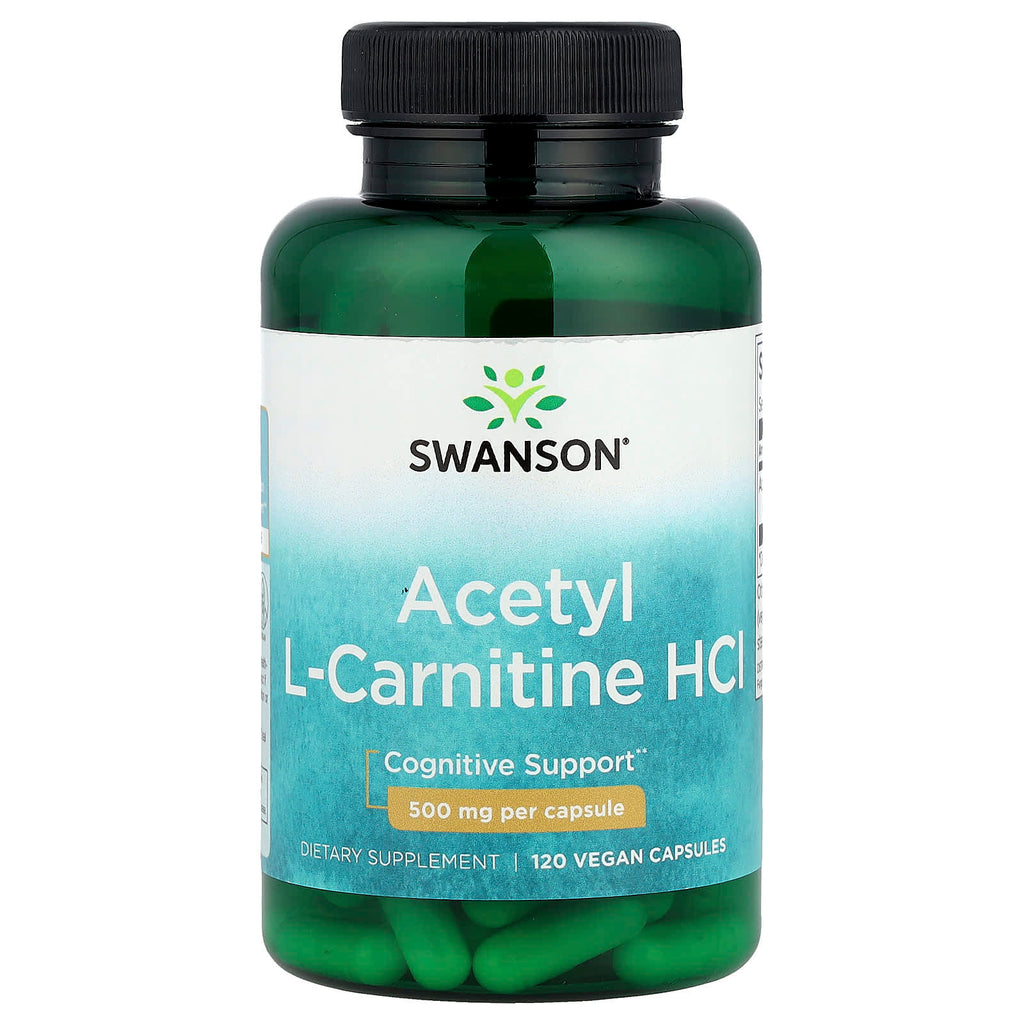 Swanson, Acetyl L-Carnitine HCl, 500 mg, 120 Vegan Capsules