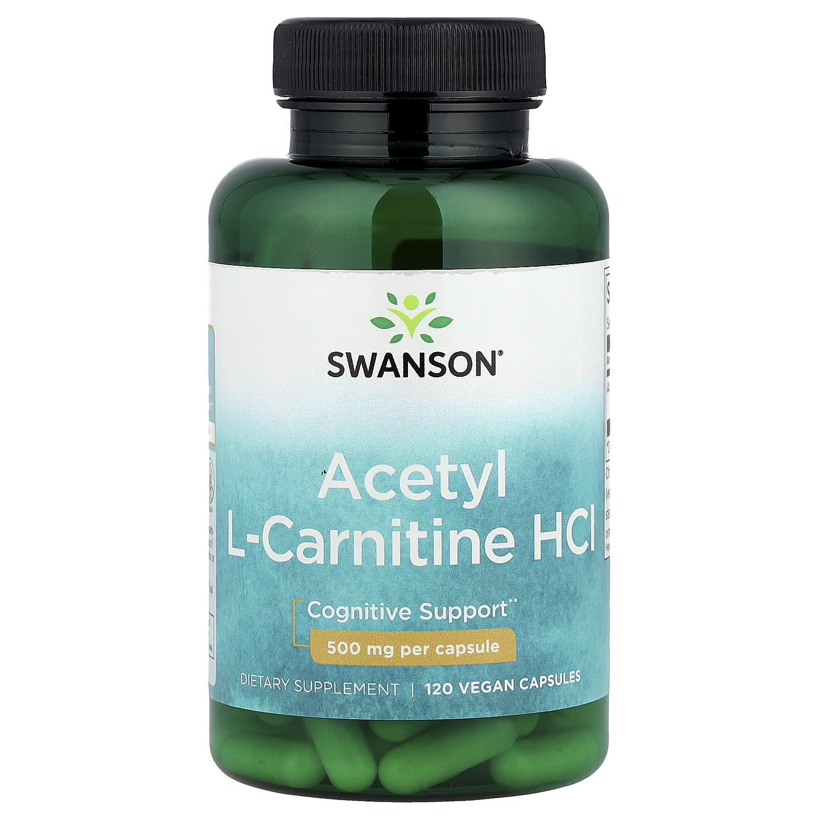 Swanson, Acetyl L-Carnitine HCl, 500 mg, 120 Vegan Capsules