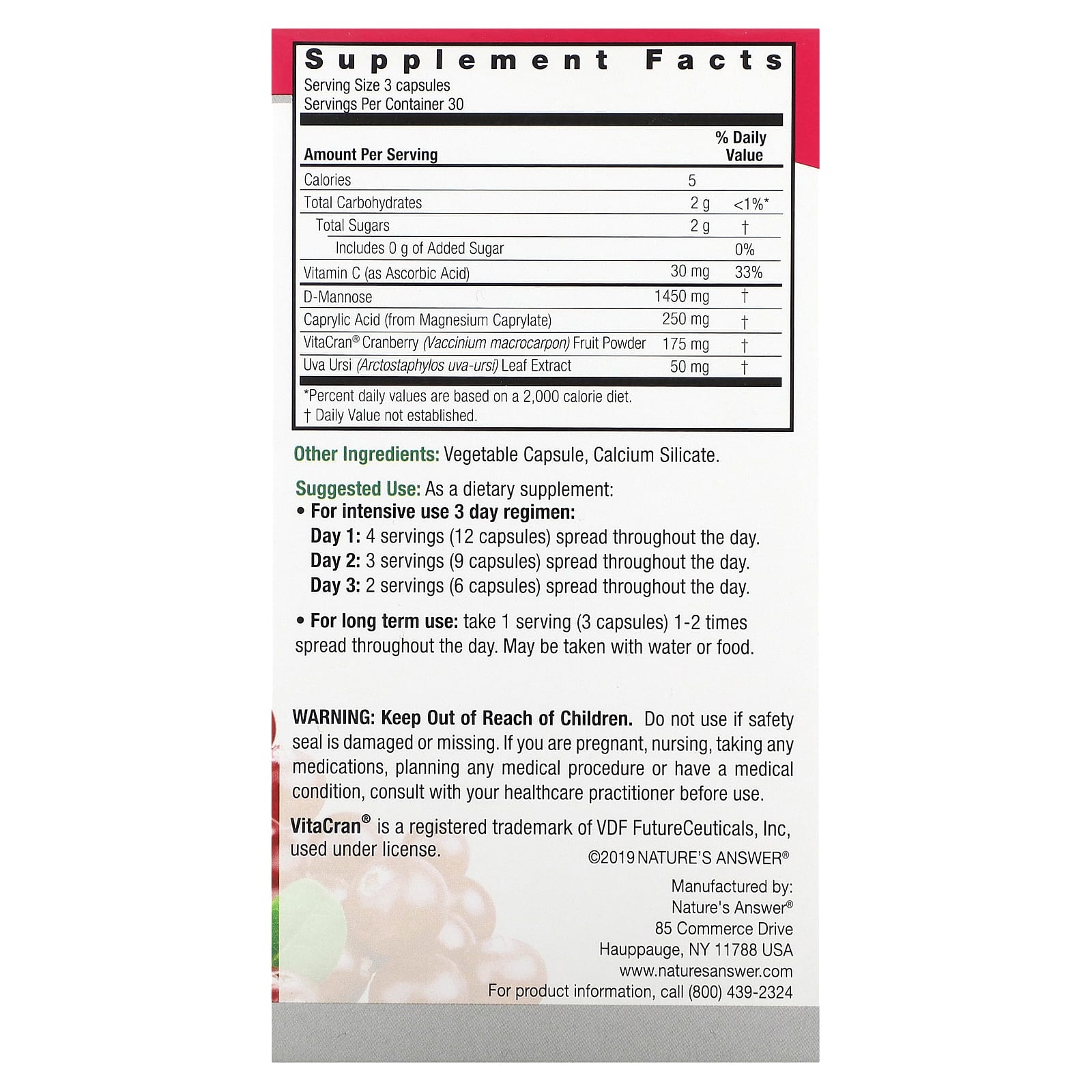 Nature's Answer, UT Answer, 90 Vegetarian Capsules