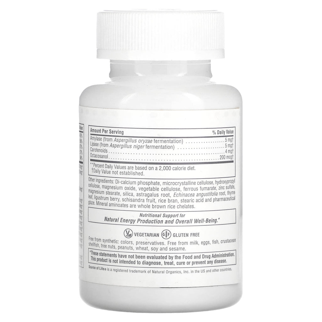 NaturesPlus, Source of Life, Original Mini-Tabs, Multi-Vitamin & Mineral Supplement with Concentrated Whole Food , 90 Tablets