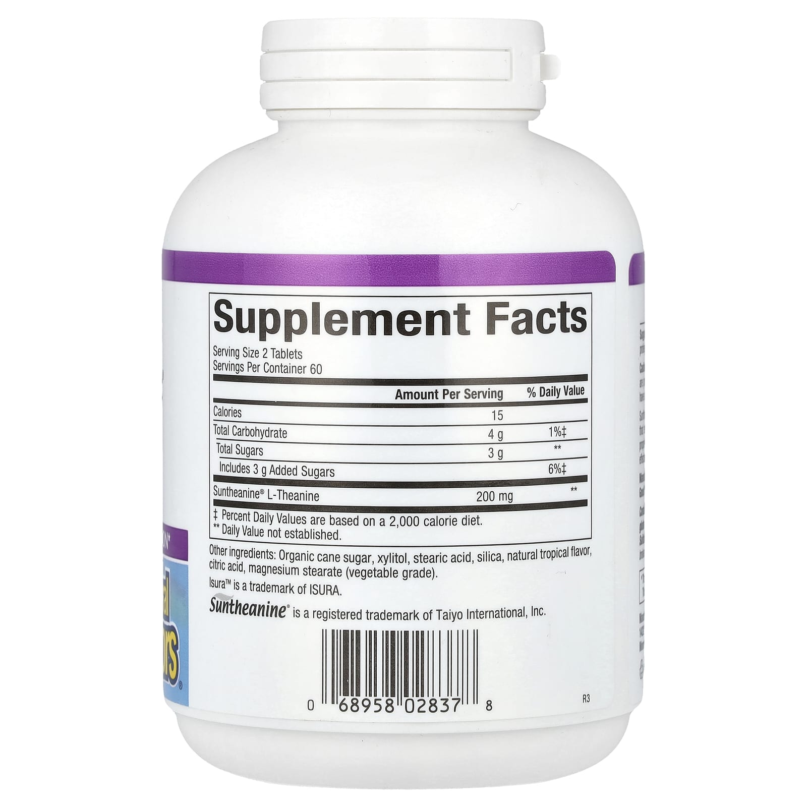 Natural Factors, Stress-Relax, Suntheanine L-Theanine, 100 mg, 120 Chewable Tablets