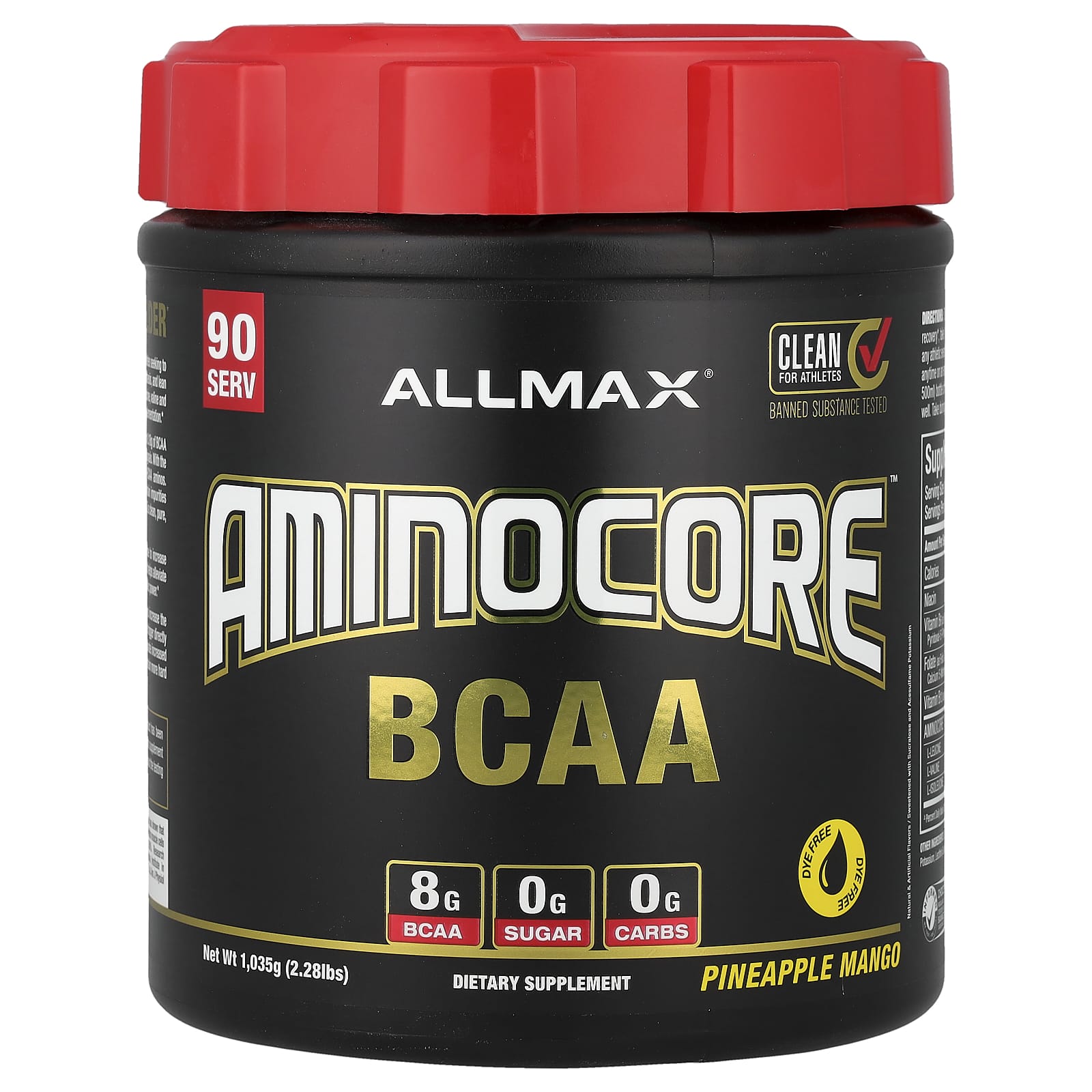 ALLMAX, AMINOCORE™ BCAA, Pineapple Mango, 2.1 lbs (945 g)