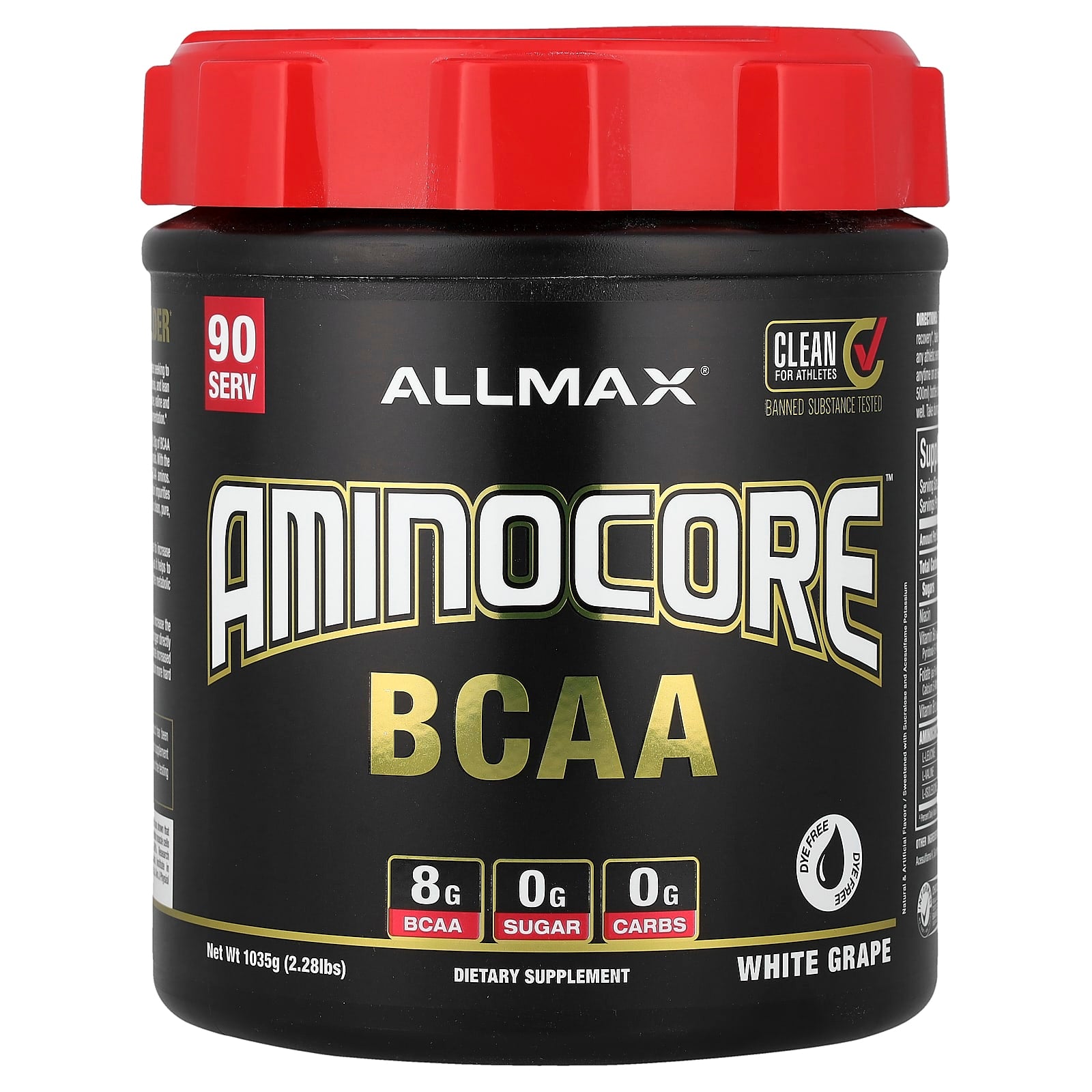 ALLMAX, AMINOCORE™ BCAA, White Grape, 2.1 lbs (945 g)