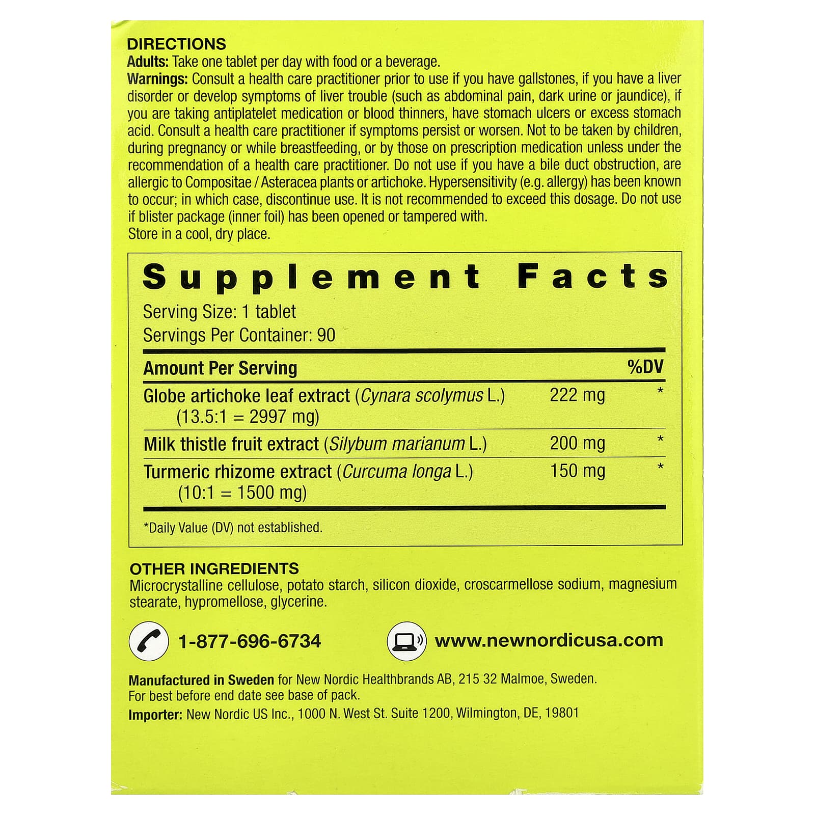 New Nordic, Active Liver™, 90 Tablets