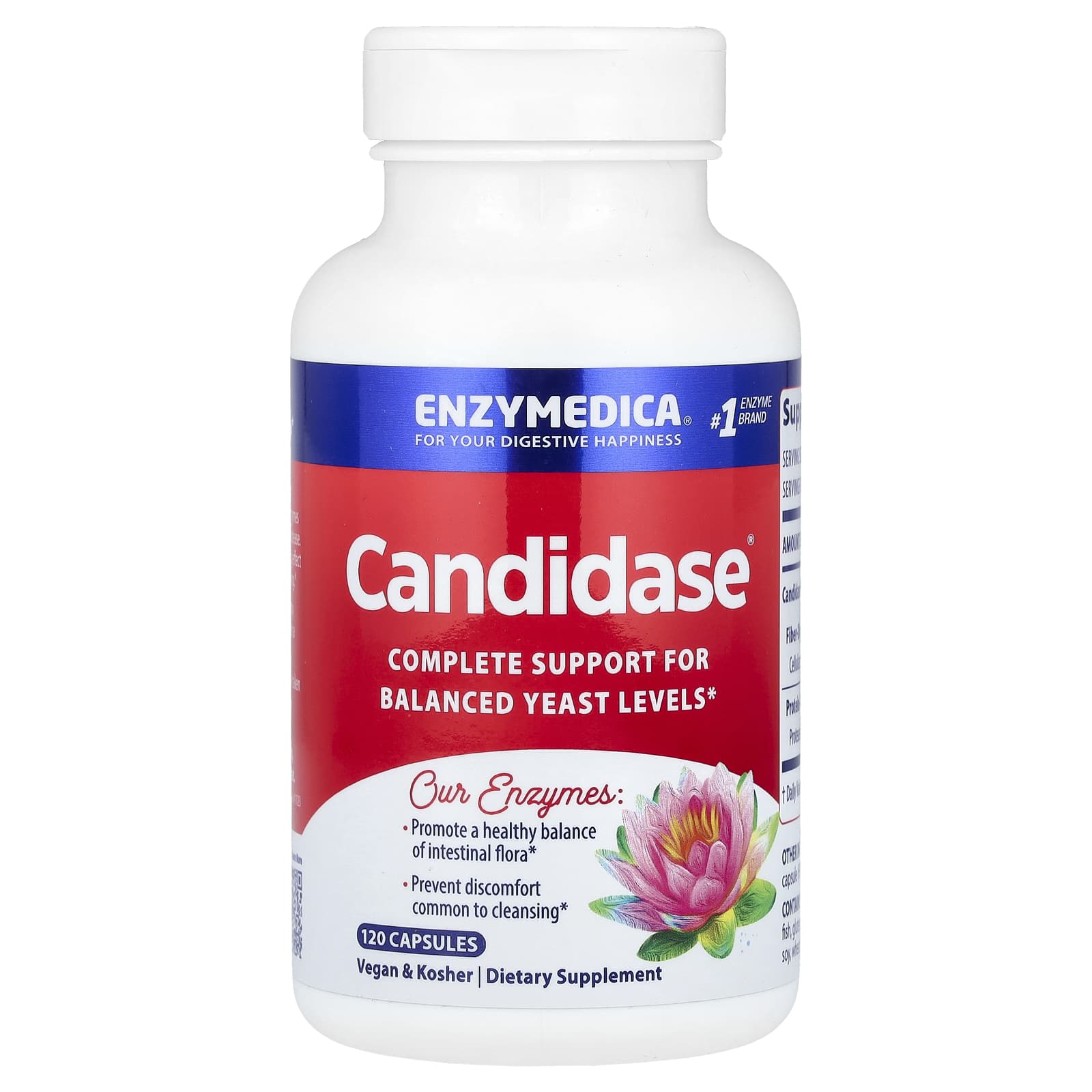 Enzymedica, Candidase, 120 Capsules