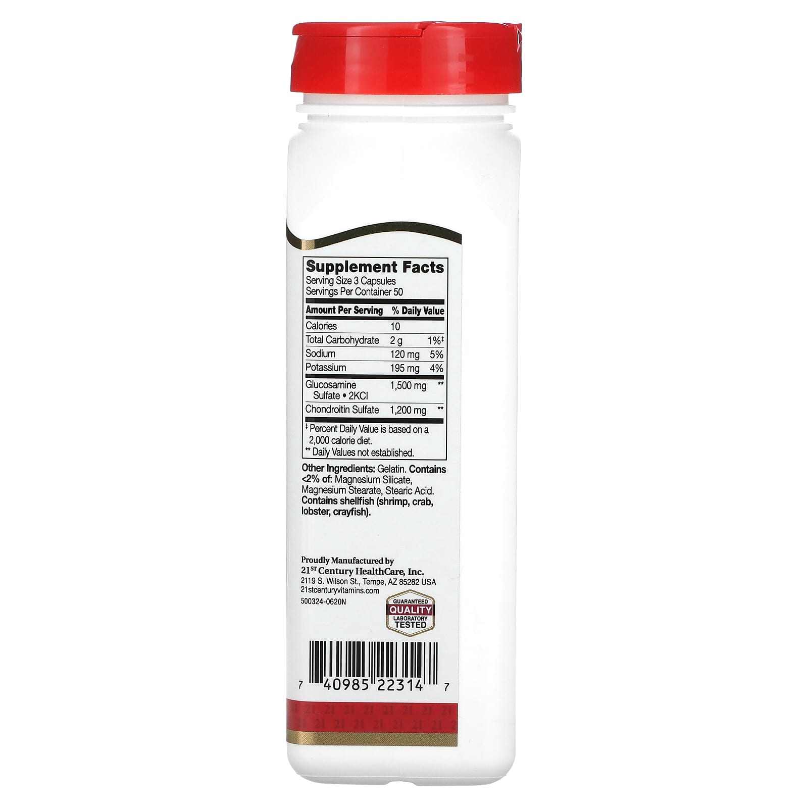 21st Century, Glucosamine Chondroitin, 150 Easy To Swallow Capsules