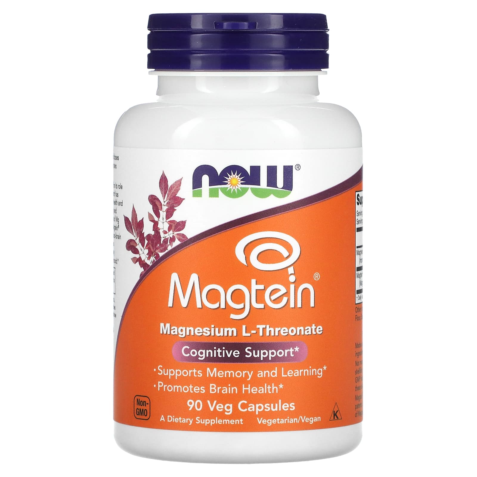NOW Foods, Magtein®, Magnesium L-Threonate, 90 Veg Capsules