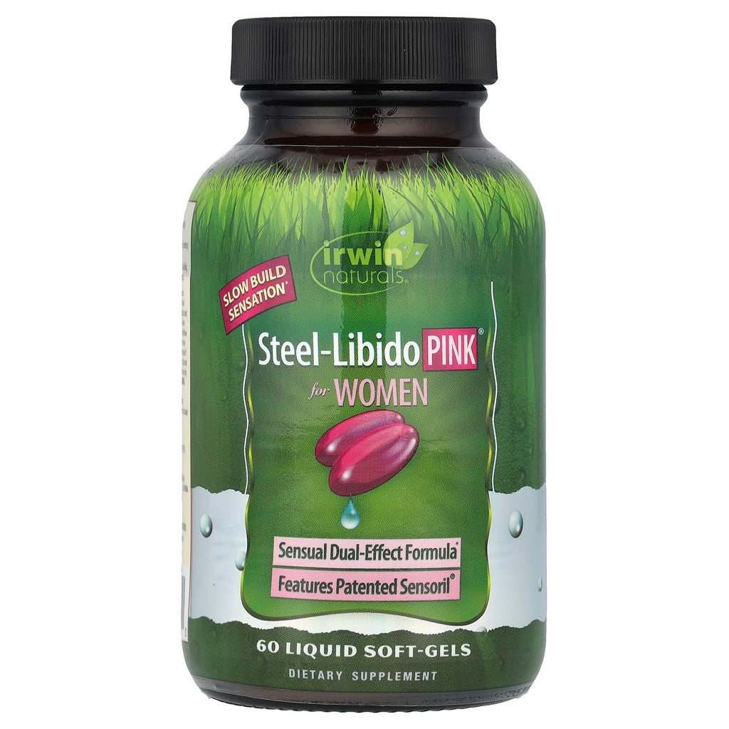Irwin Naturals, Steel-Libido Pink® For Women, 60 Liquid Soft-Gels