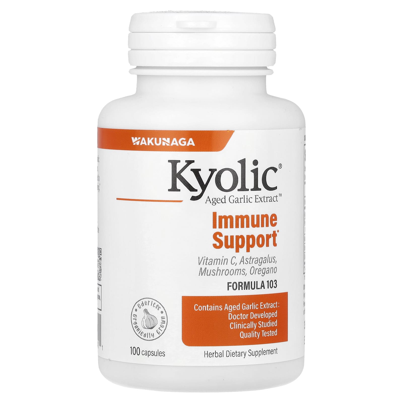 Kyolic, Aged Garlic Extract™, Immune Support, Formula 103, 100 Capsules