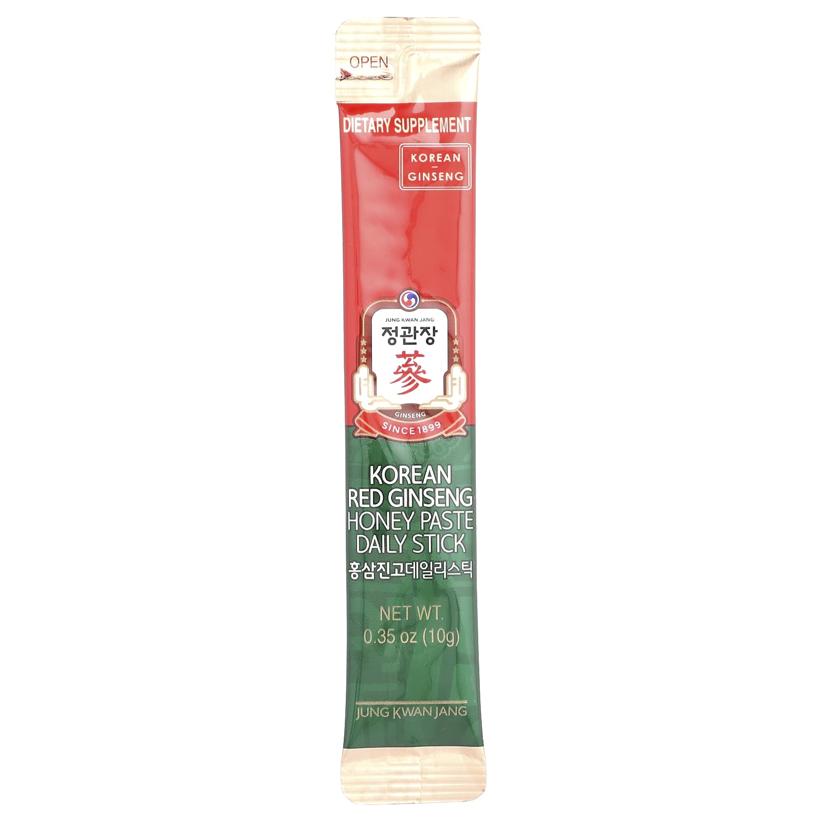 JungKwanJang, Korean Red Ginseng Honey Paste Daily Stick, 30 Sticks, 0.35 oz (10 g) Each