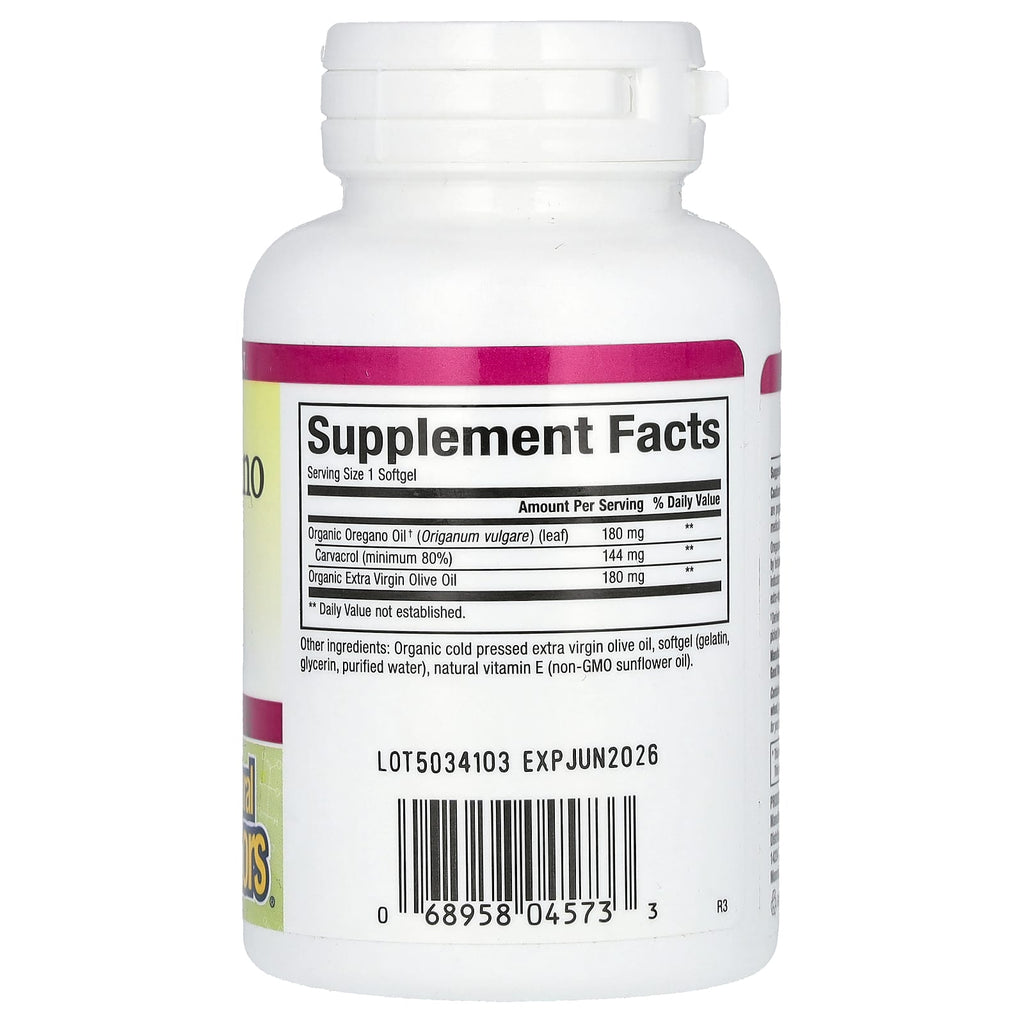 Natural Factors, Oil Of Oregano, 180 mg, 30 Softgels