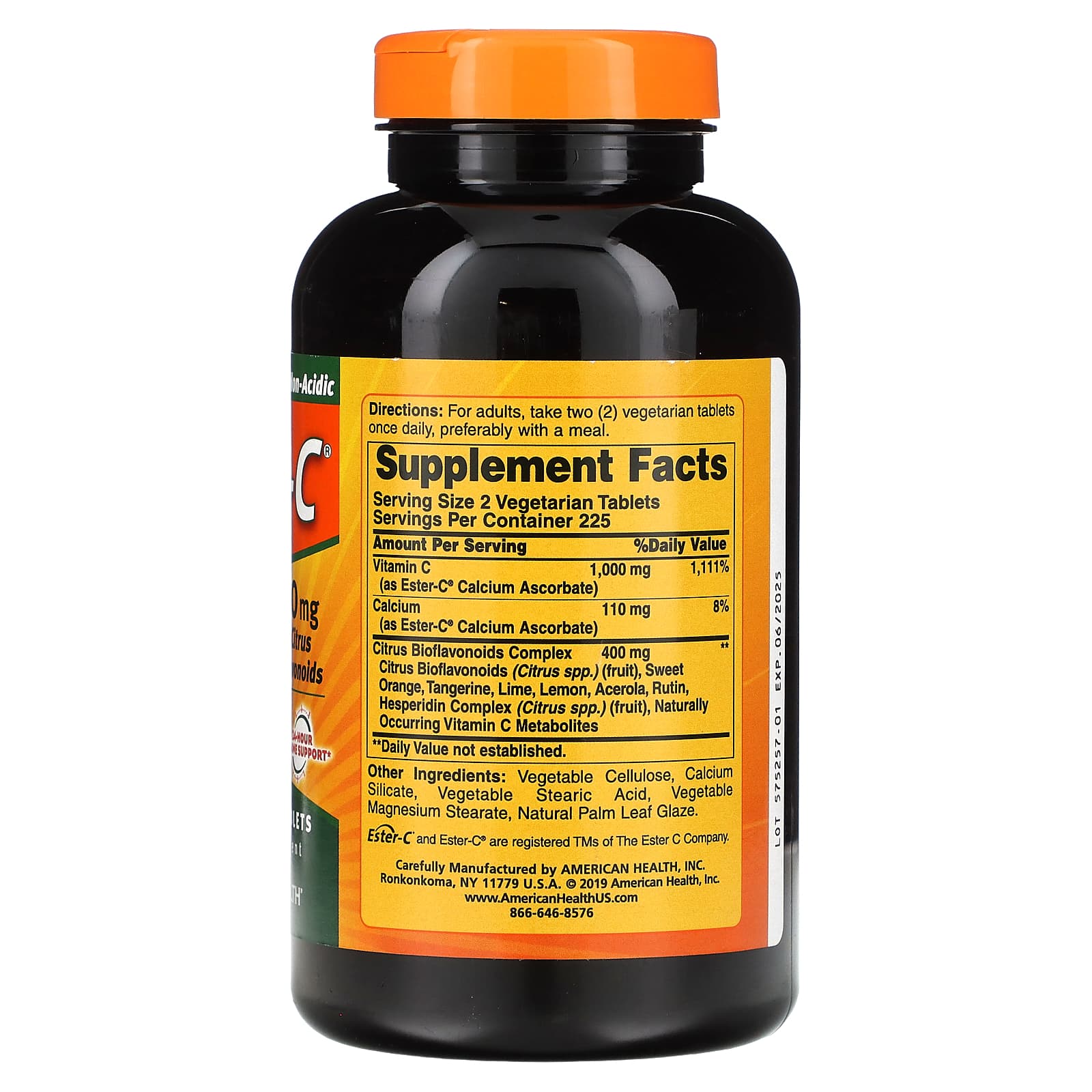American Health, Ester-C with Citrus Bioflavonoids, 450 Vegetarian Tablets