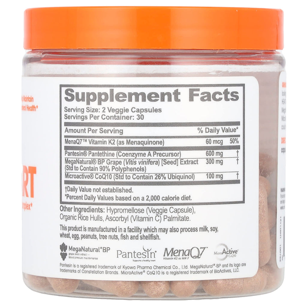 The Genius Brand, Genius Heart , 60 Veggie Capsules