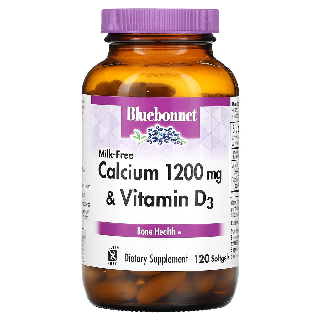 Bluebonnet Nutrition, Milk-Free Calcium & Vitamin D3, 120 Softgels