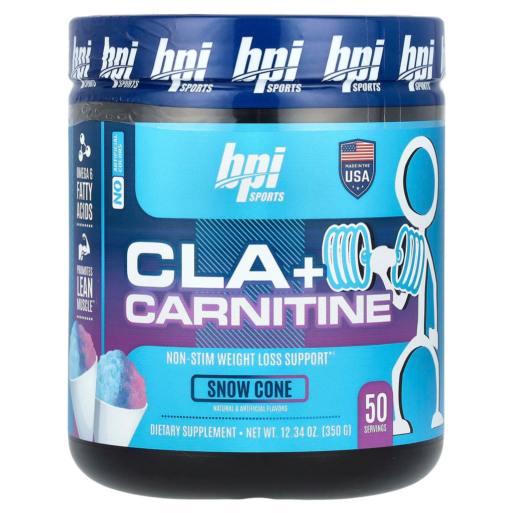 BPI Sports, CLA + Carnitine, Snow Cone, 12.34 oz (350 g)