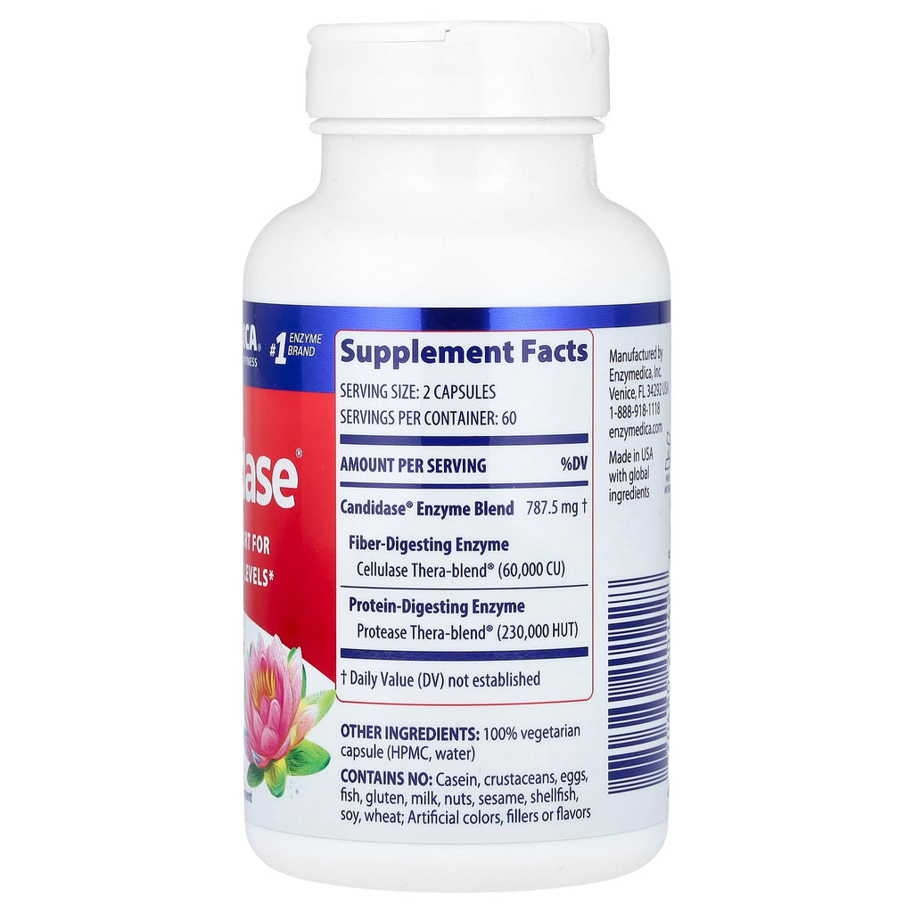 Enzymedica, Candidase, 120 Capsules