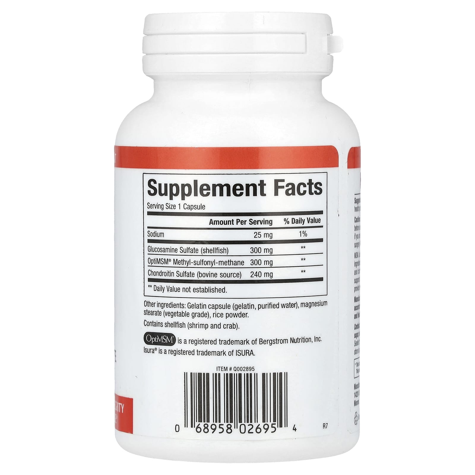 Natural Factors, MSM Joint Formula with Glucosamine & Chondroitin Sulfate, 90 Capsules