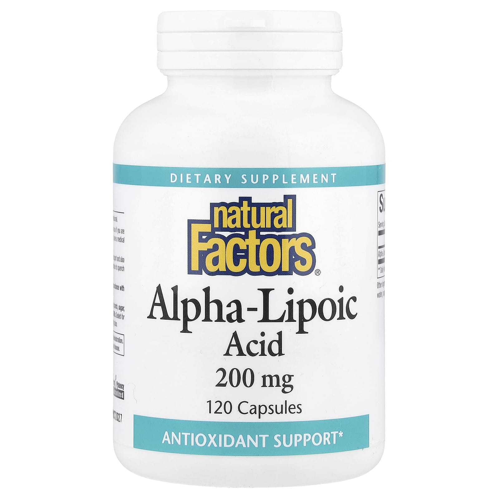 Natural Factors, Alpha-Lipoic Acid, 200 mg, 120 Capsules
