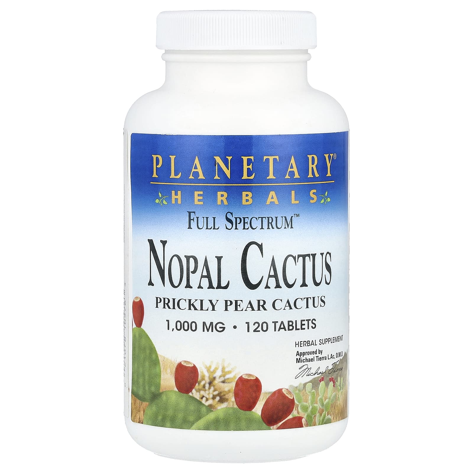 Planetary Herbals, Full Spectrum™, Nopal Cactus, 120 Tablets